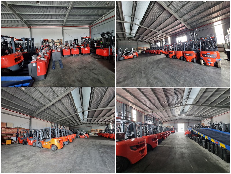 Heli forklifts are available for rent at Binh Minh warehouse