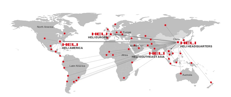 Sales network around the globe