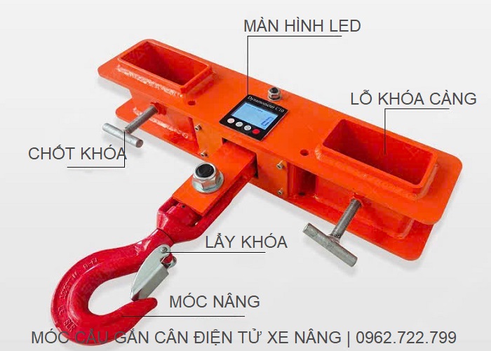 Bản vẽ móc cẩu gắn cân điện tử cho xe nâng