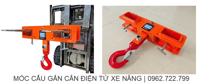 Móc cẩu gắn cân điện tử xe nâng