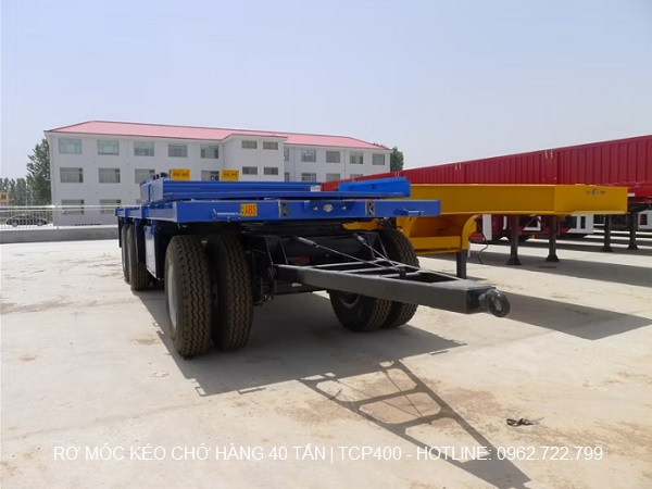 Rơ móc kéo chở hàng 40 tấn, model TCP400, rơ móc kéo container chuyên dụng Rơ móc kéo chở hàng 40 tấn, model TCP400, rơ móc kéo container chuyên dụng
