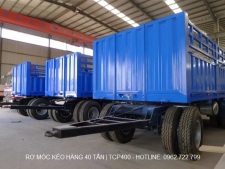 Rơ móc kéo hàng 40 tấn, model TCP400